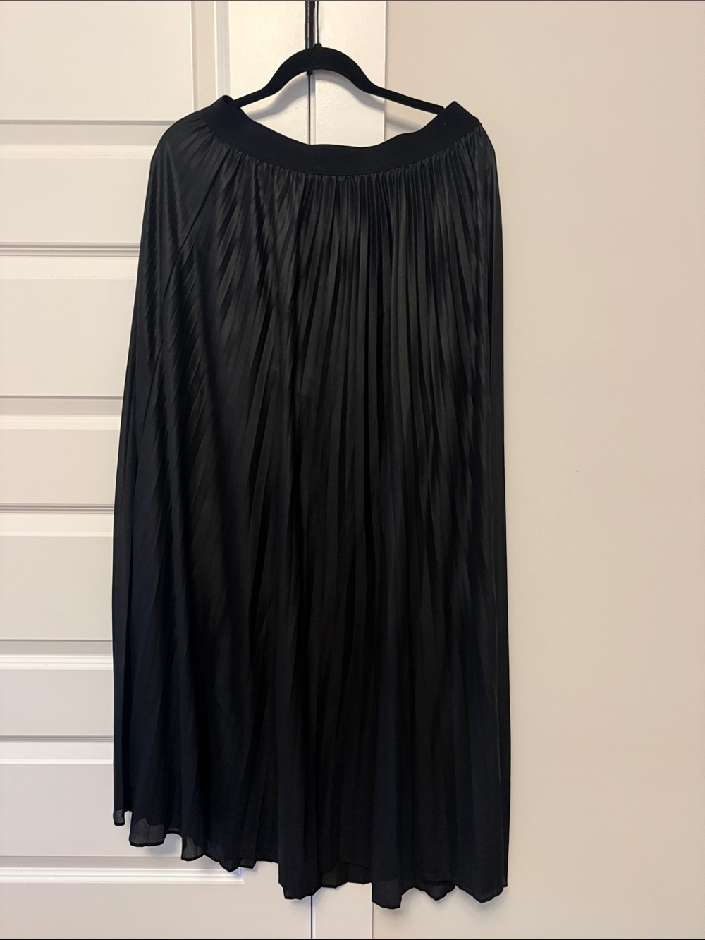 Vivienne Tam Black Pleated Maxi Skirt